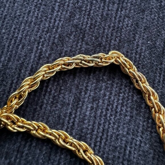 Puffy Heart Vintage 10k Gold Plated Chunky Necklace - Picture 13 of 15